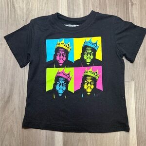 Kids Black Graphic T-Shirt Notorious B.I.G.